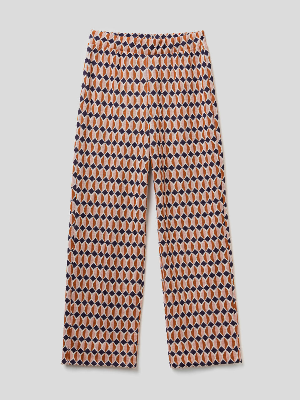 EASY PULL ON AOP KNIT TROUSERS image number 1