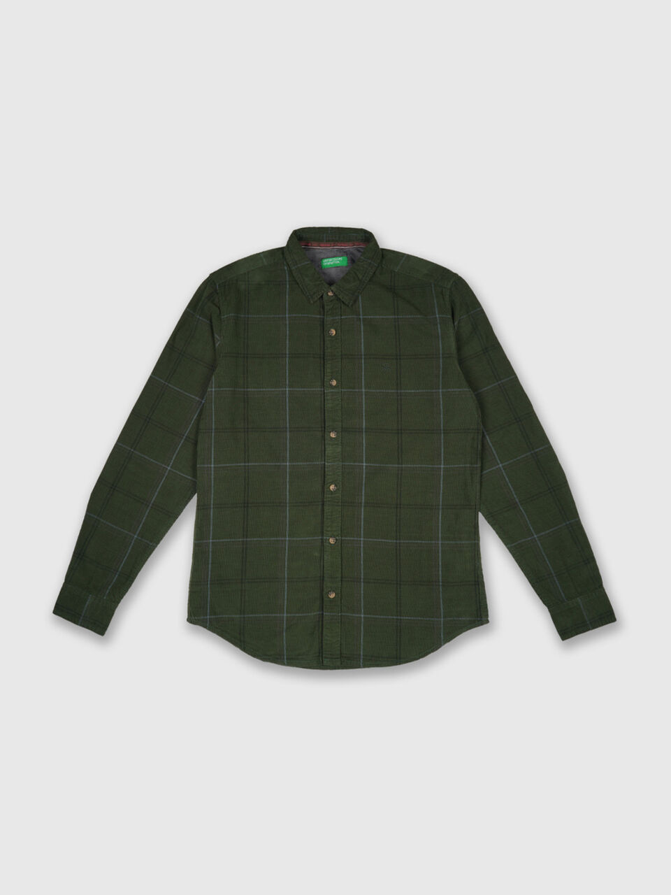 Fill Sleeve Corduroy Check Shirt image number 1