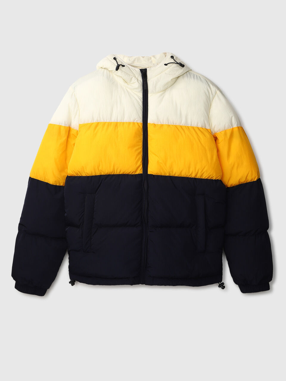 COLOR BLOCK HEAVY PUFFER JACKET image number 1