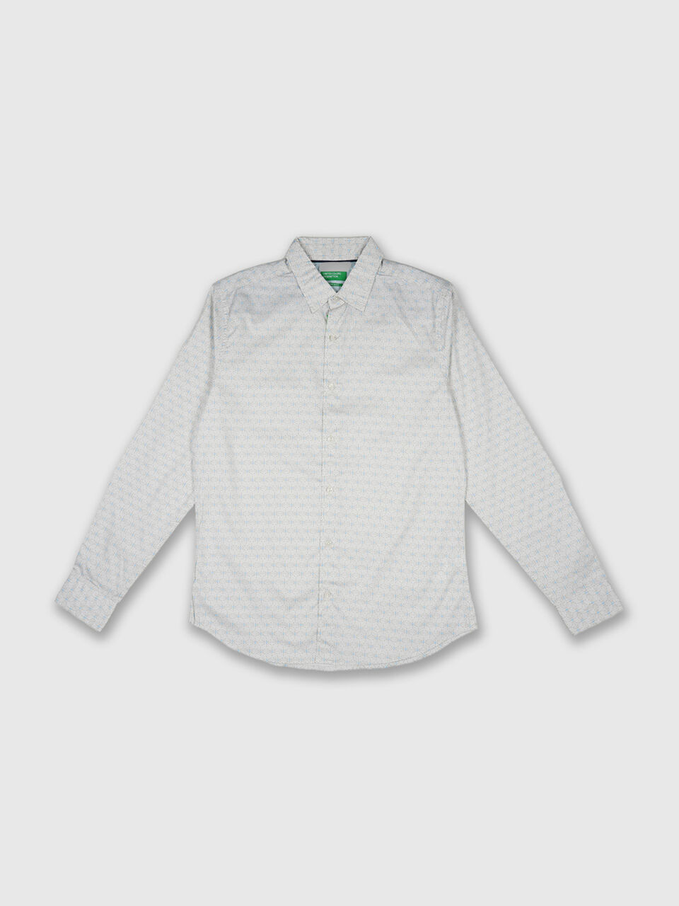 Fill Sleeve Giza Satin Print Shirt image number 1