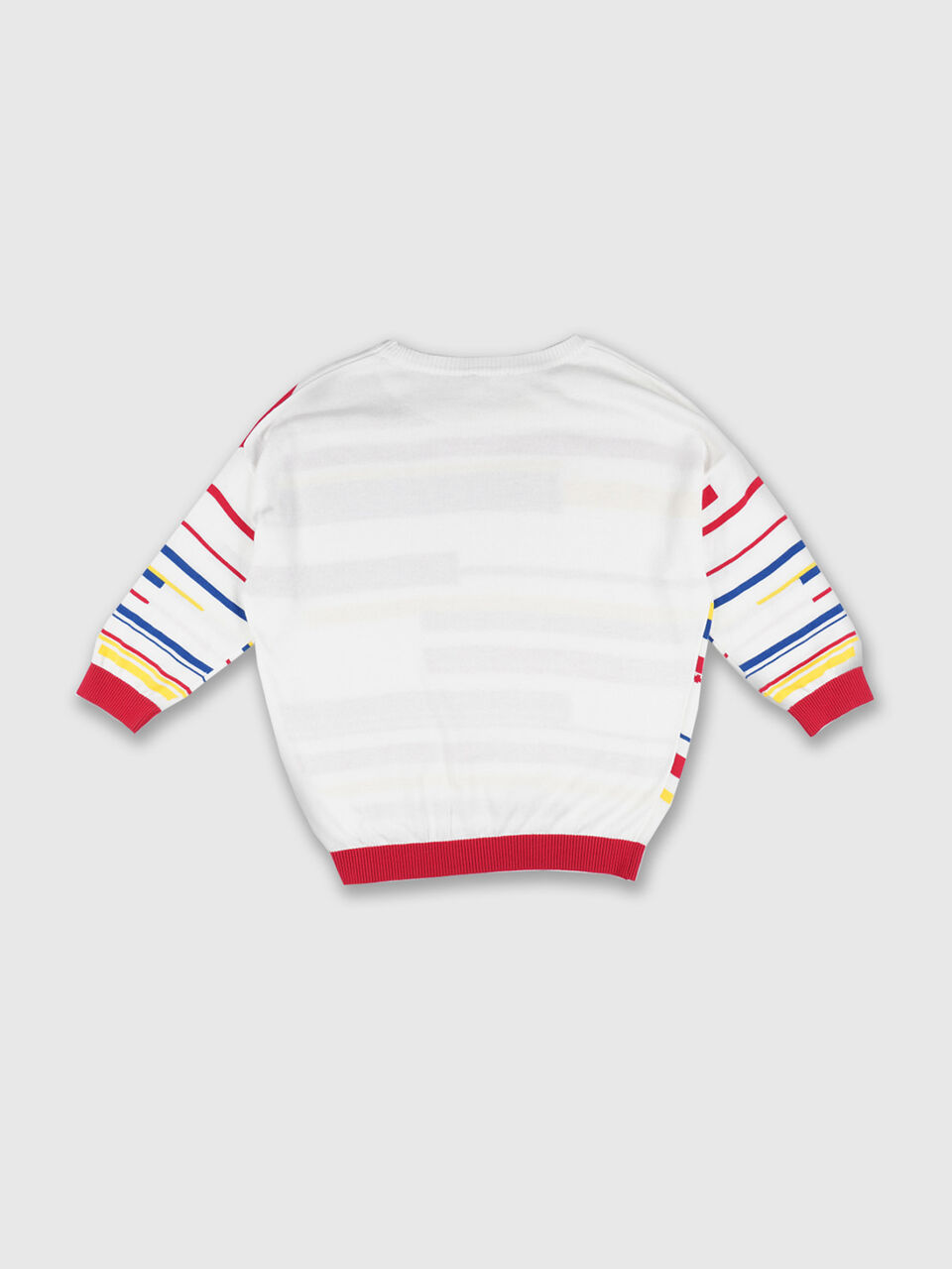 Extended Sleeve Broken Stripe Top image number 2