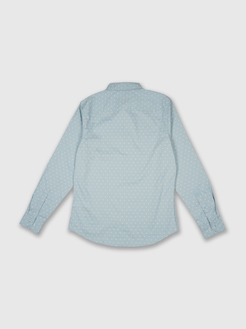 Fill Sleeve Giza Satin Print Shirt image number null