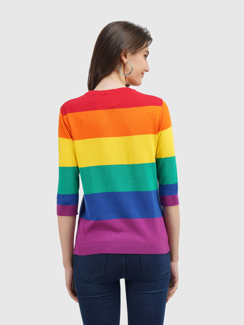 Rainbow Stripe Tricot image number null