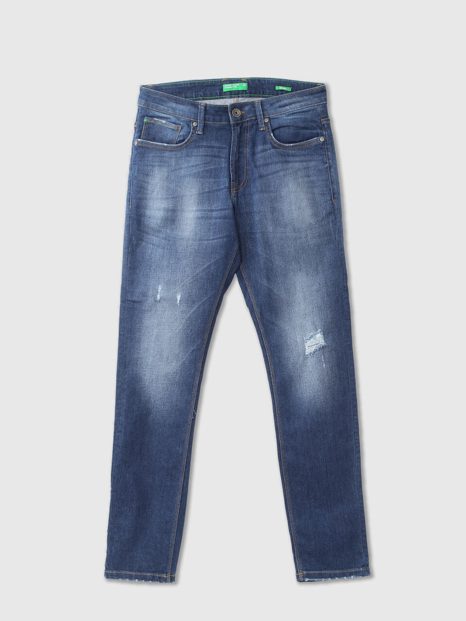 SKINNY FIT FADED BLUE BOOMERANG JEANS image number 1