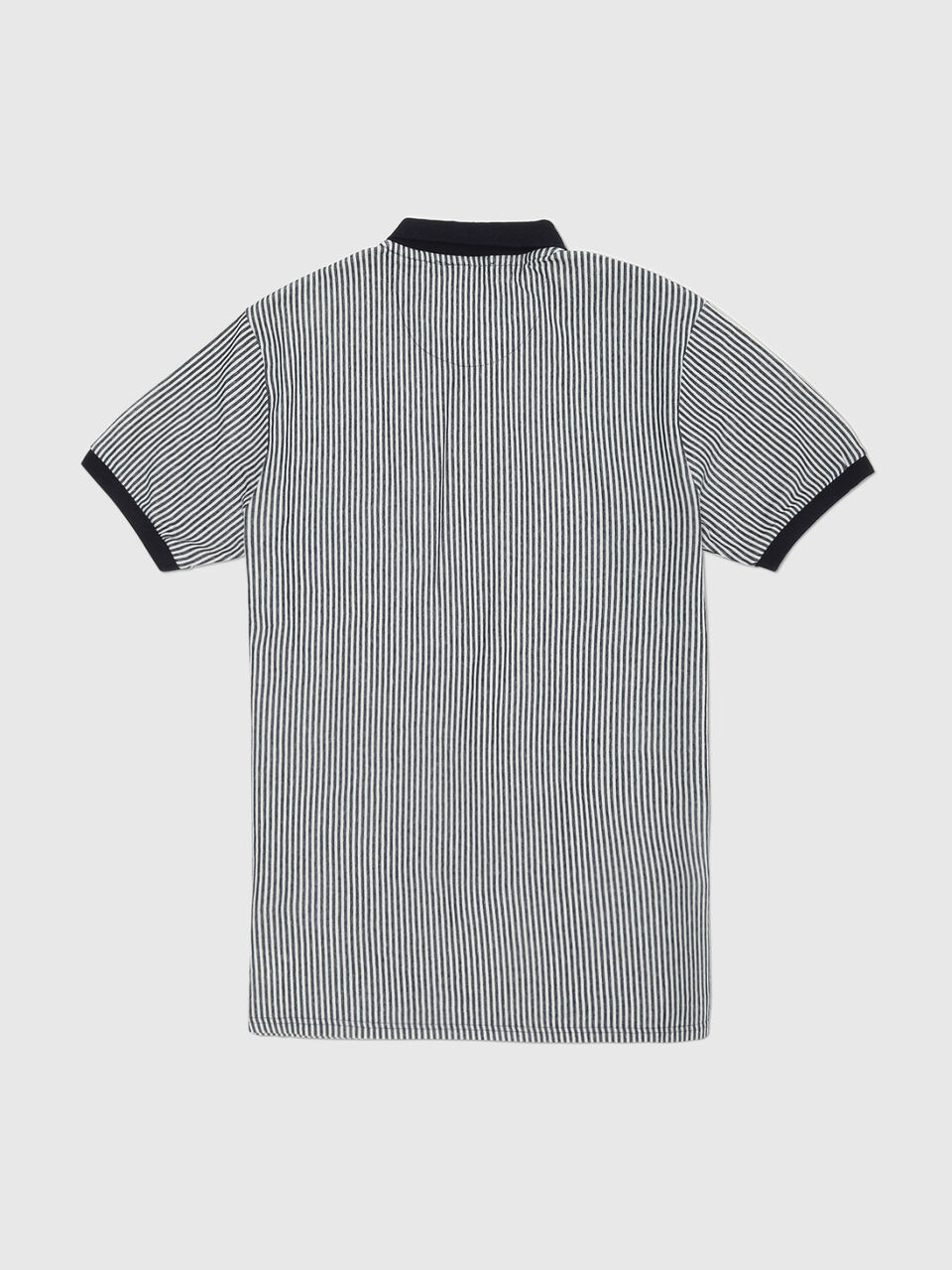 Vertical Striped Indigo Polo image number 2