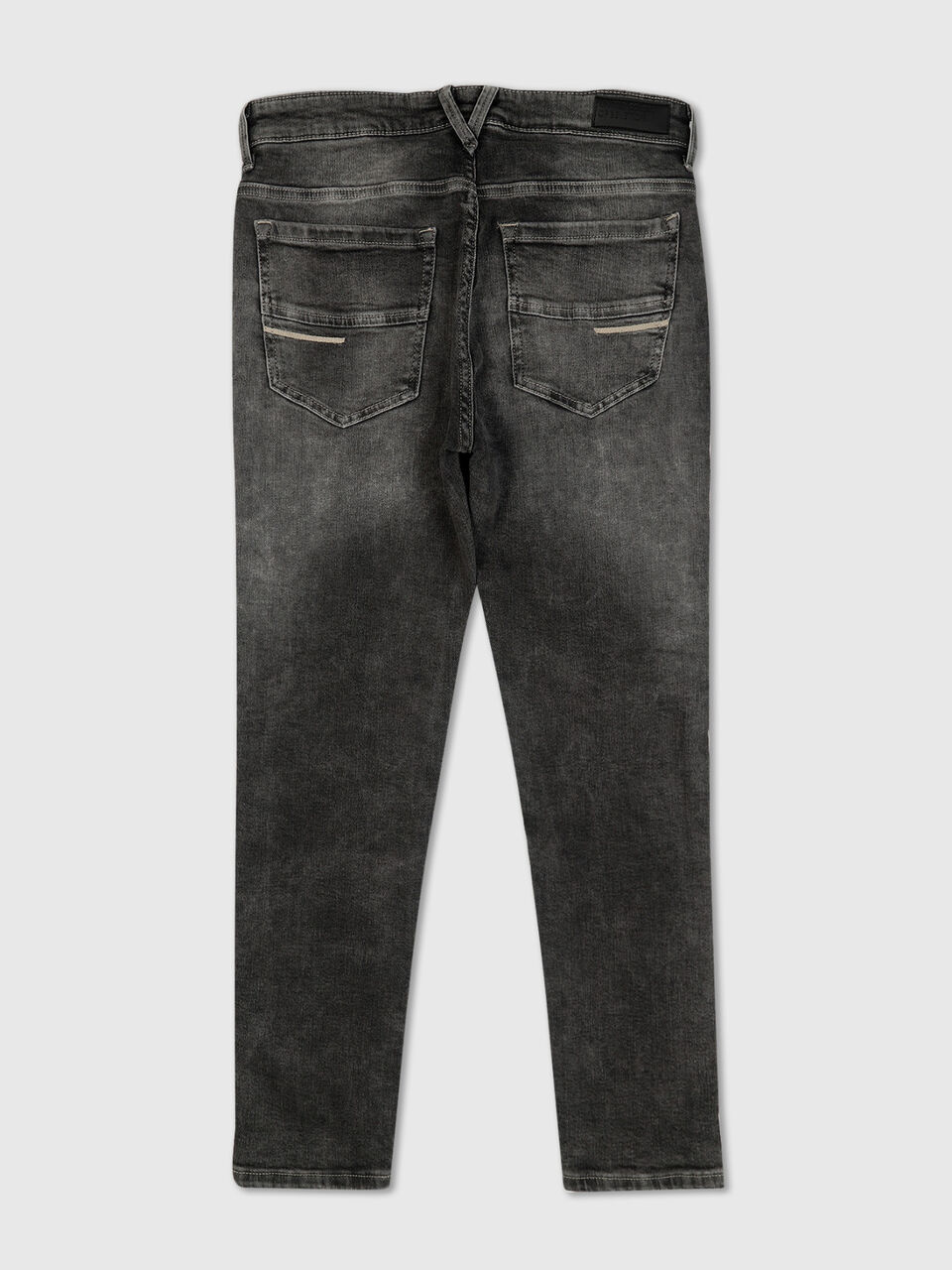 Low Crotch Faded Grey High Stretch Jeans image number 2
