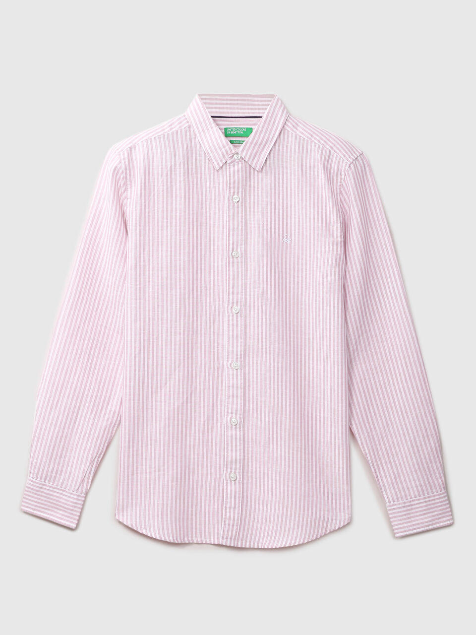 F/S COTTON LINEN STRIPE SHIRT image number 1