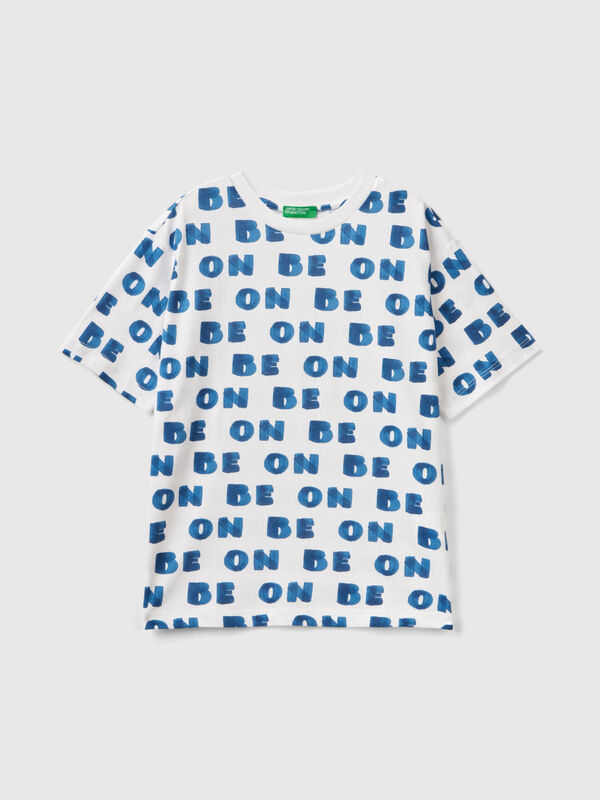 T-shirt à motif "BE ON" Garçon