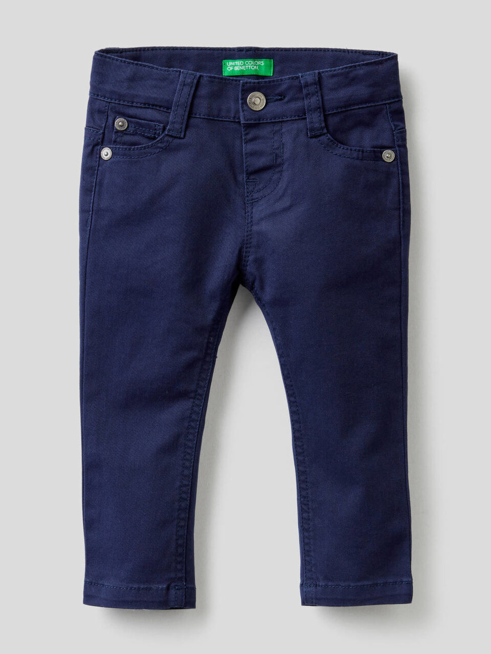Slim fit trousers in stretch cotton image number 1