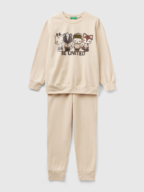 Pyjama mascotte en coton stretch