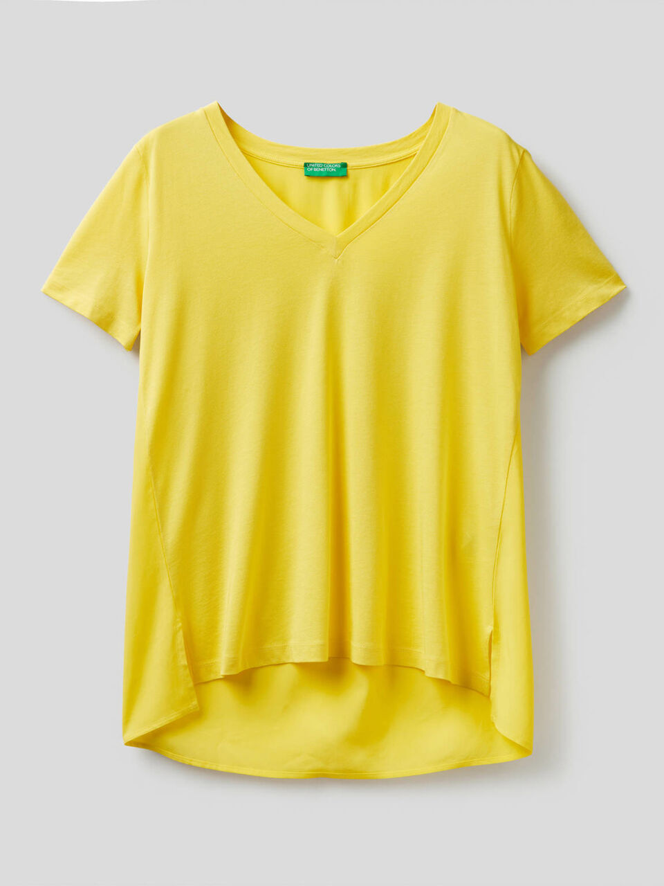 T-shirt with back in viscose image number 1