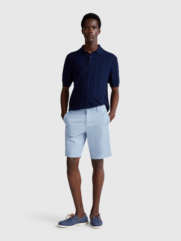 Chino-Bermudahose aus Stretch-Baumwolle Herren