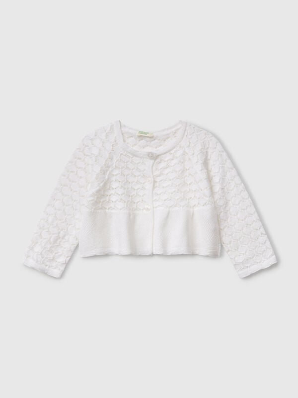 Cardigan travaillé en lin mélangé Naissancede