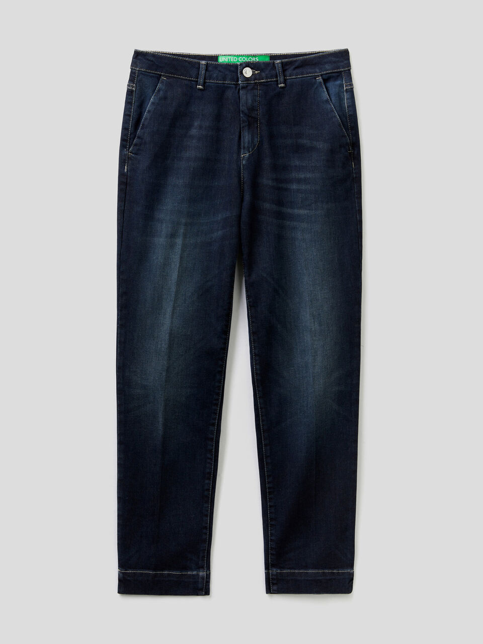 Slim-Fit-Chinos aus Denim image number 1