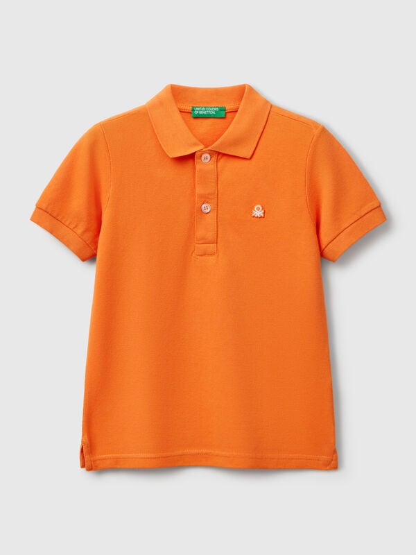 Polo à manches courtes en pur coton Garçon