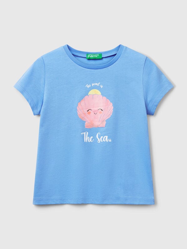 T-shirt coupe classique à paillettes Filles
