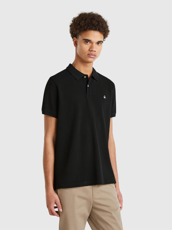 Polo regular fit in Schwarz Herren