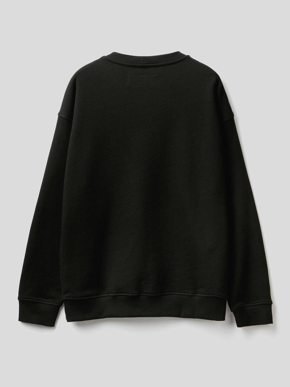 100% cotton sweatshirt with applied logo image number 2