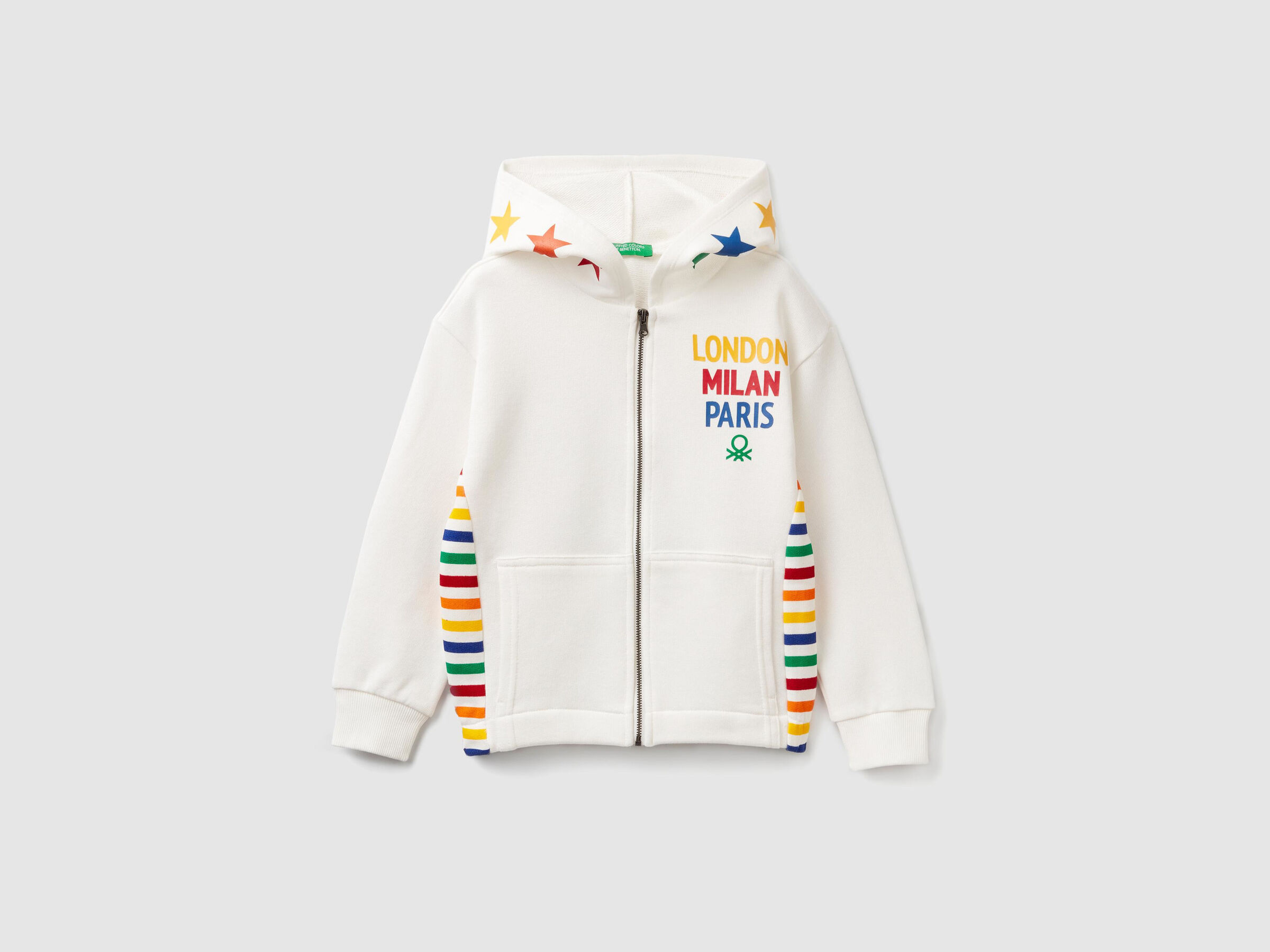 Sweatshirt mit Kapuze und Prints image number null
