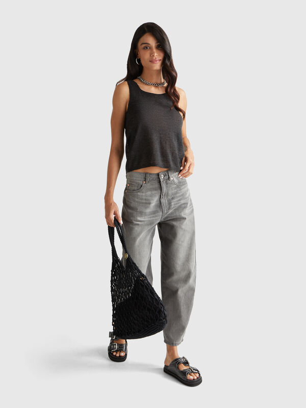 Wendbares Tanktop aus Alpaka-Mix Damen