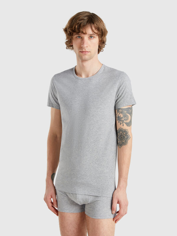 T-shirt en coton stretch Homme