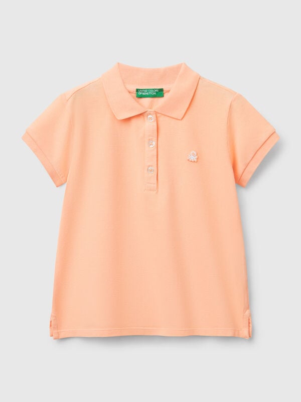 Kurzärmeliges Poloshirt aus Baumwolle Mädchen