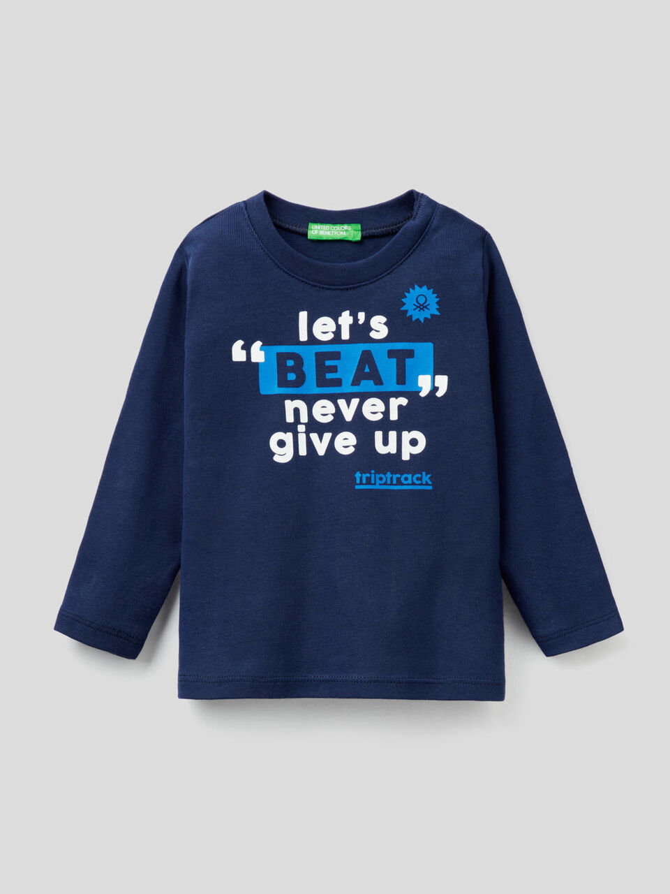 T-shirt manches longues avec message imprimé image number 1