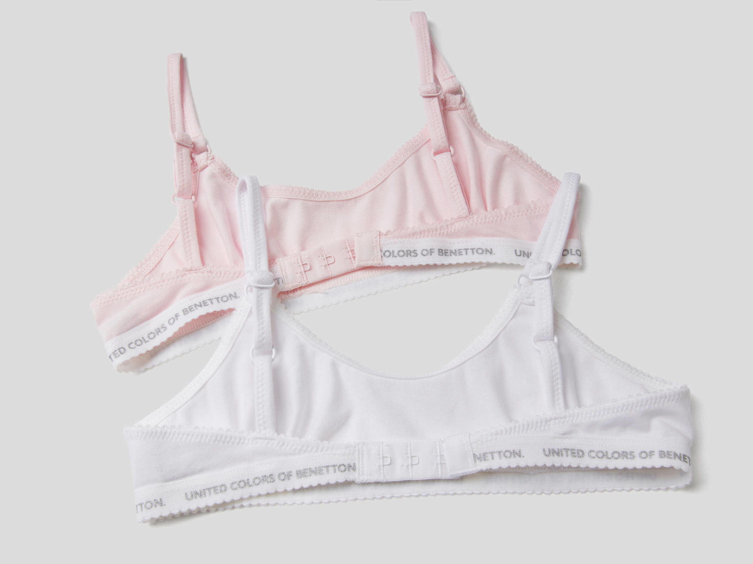 Zwei Brassiéres aus elastischer Baumwolle image number null