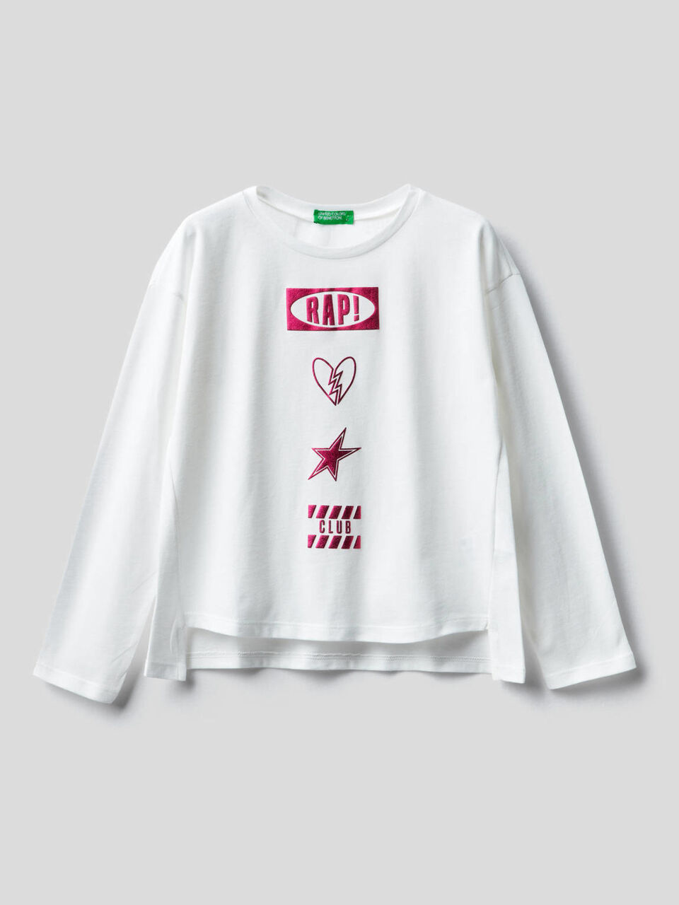 T-shirt manches longues 100% coton image number 1