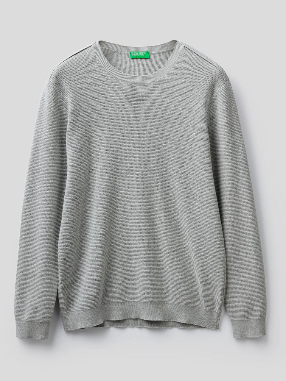 Pull texturé en 100% coton image number 1
