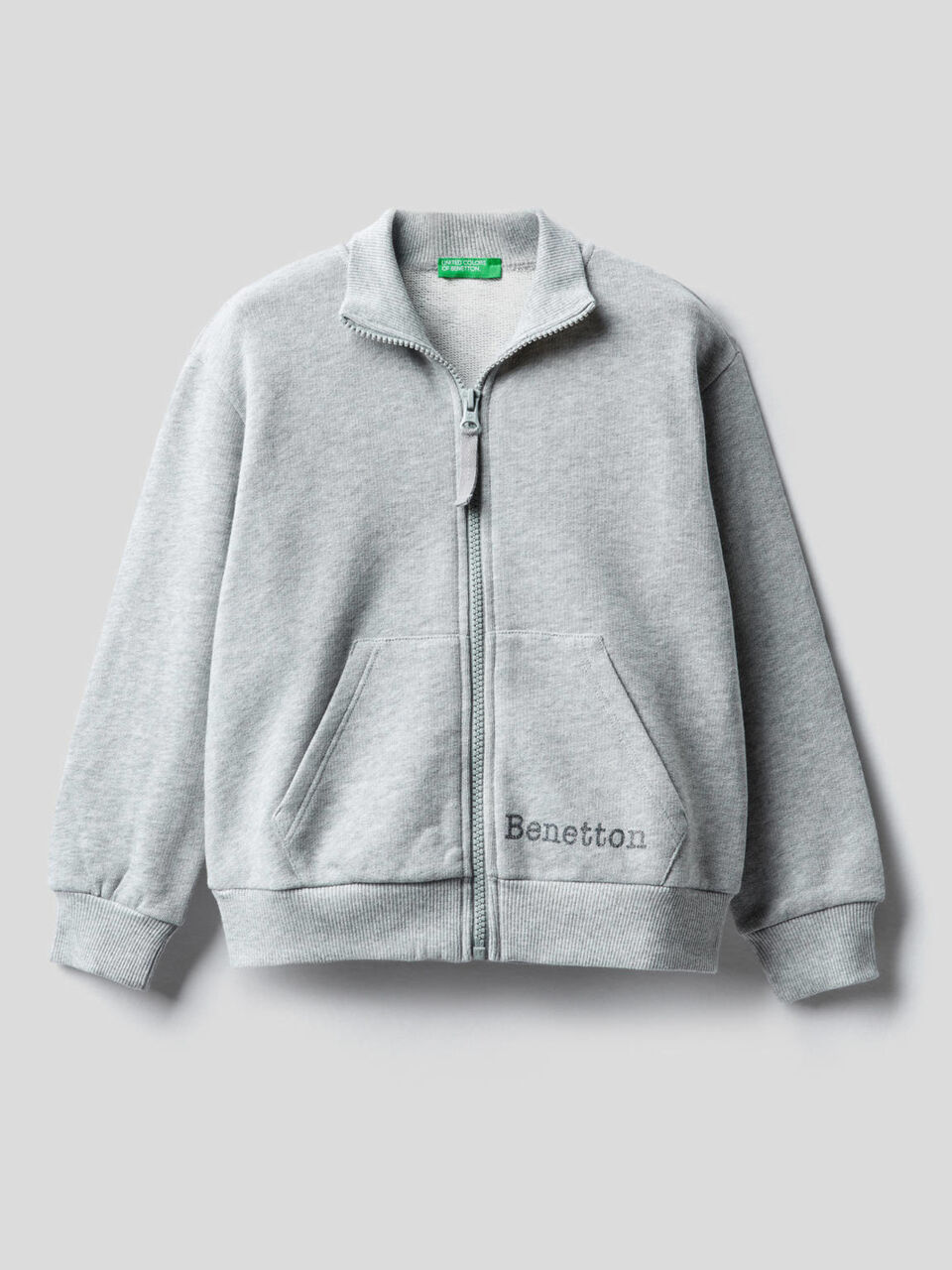 Sweat zippé en 100% coton image number 1