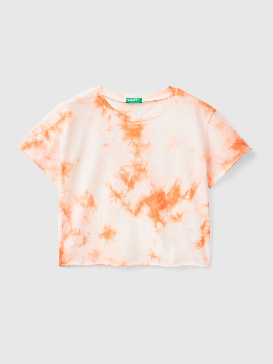 Tie-dye t-shirt with embroidery