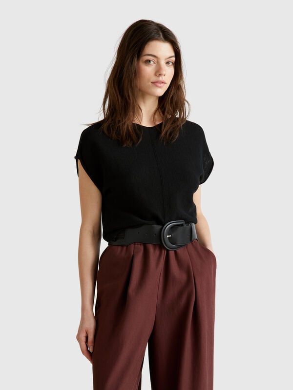 Pull en coton et lin Femme