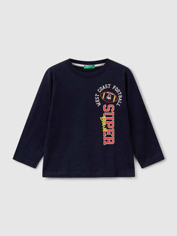 T-shirt avec imprimé en coton  Garçon