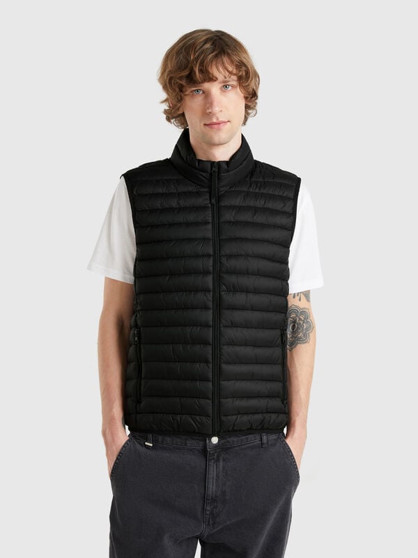 Ärmellose Jacke mit normaler Passform und Wattierung Herren