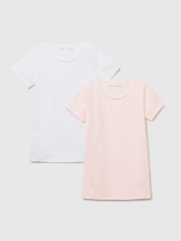Zwei T-Shirts aus stretchiger Baumwolle Mädchen