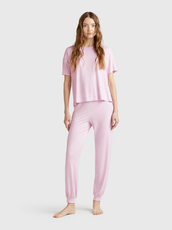 Trousers in stretch Modal Women