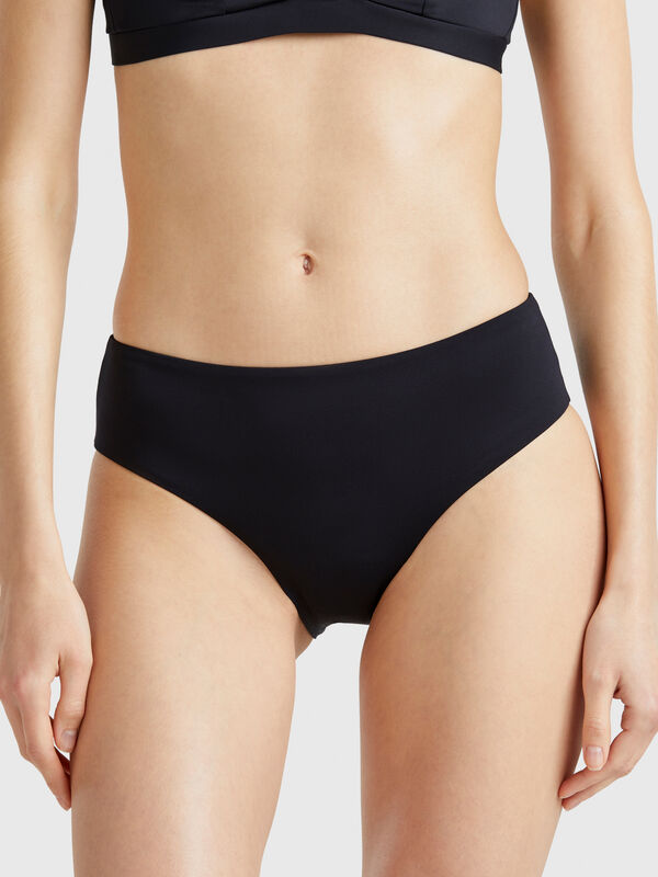 Badeshorts mit hohem Bund aus ECONYL® Damen