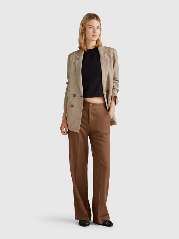 Trousers in pure lyocell Women