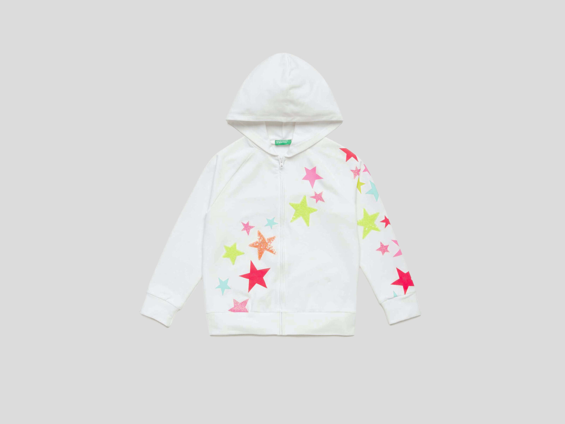 Sweatshirt mit Print und Pailletten image number null