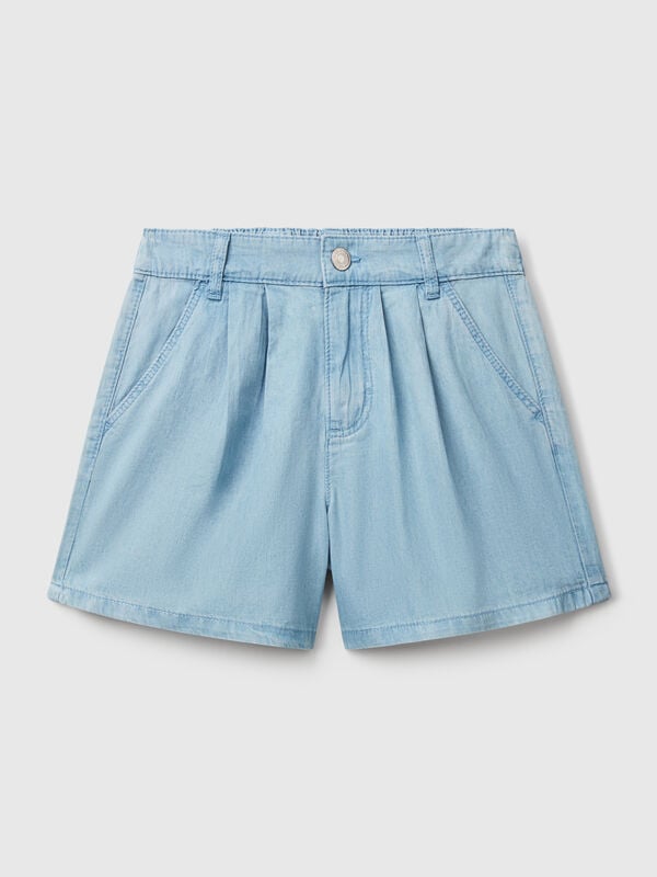Chambray-Bermudashorts Mädchen