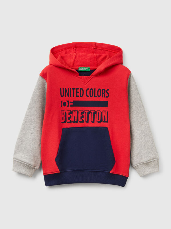 Sweat à capuche 100% coton Garçon