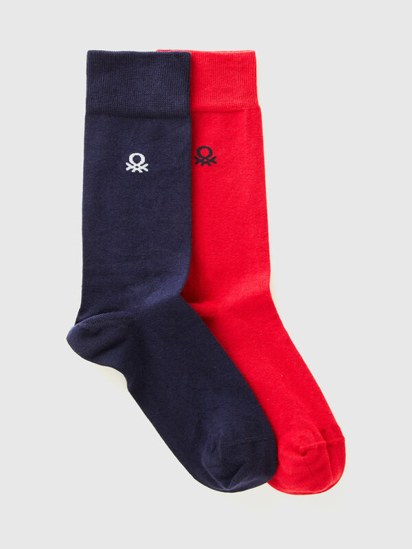 Zwei Paar 3/4-Socken mit Logo