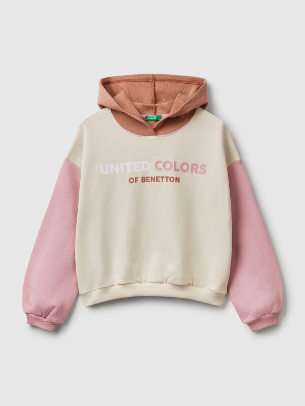 Sweatshirt mit Druck und Kapuze  Mädchen