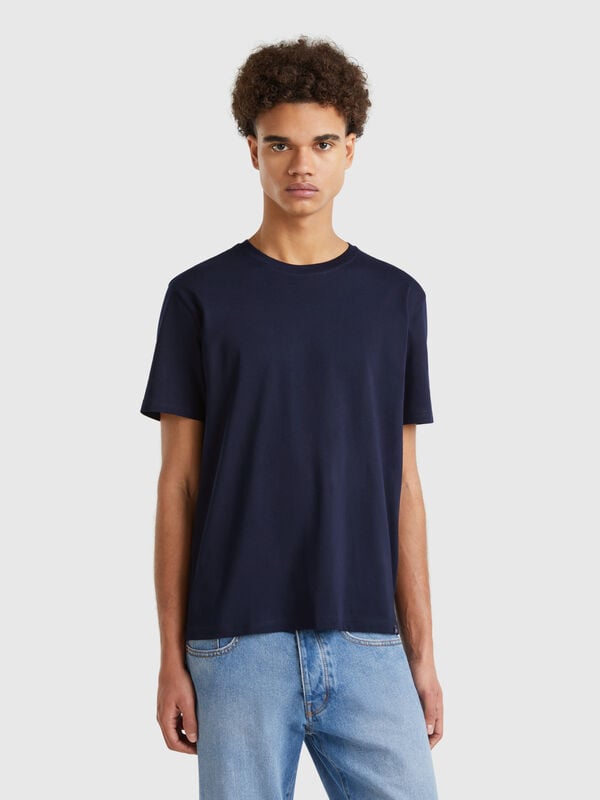 T-shirt bleu foncé Homme
