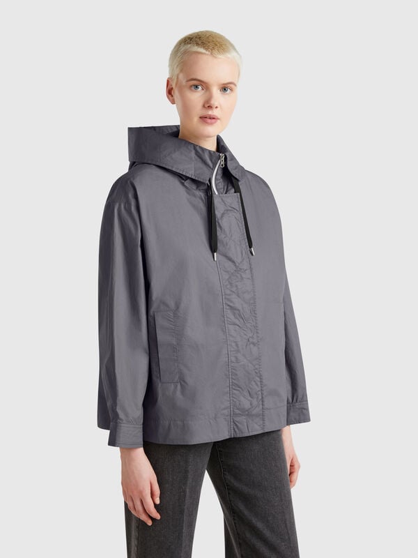 Veste over-fit en nylon Femme