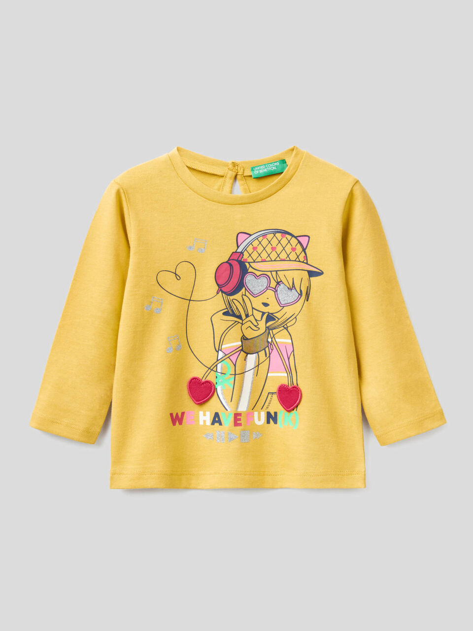 T-shirt 100% coton bio avec applications image number 1