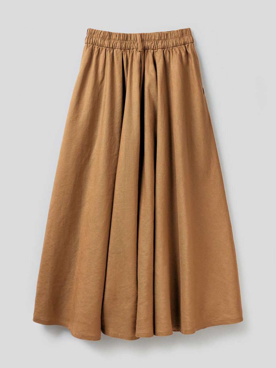 Long skirt in 100% linen image number 2