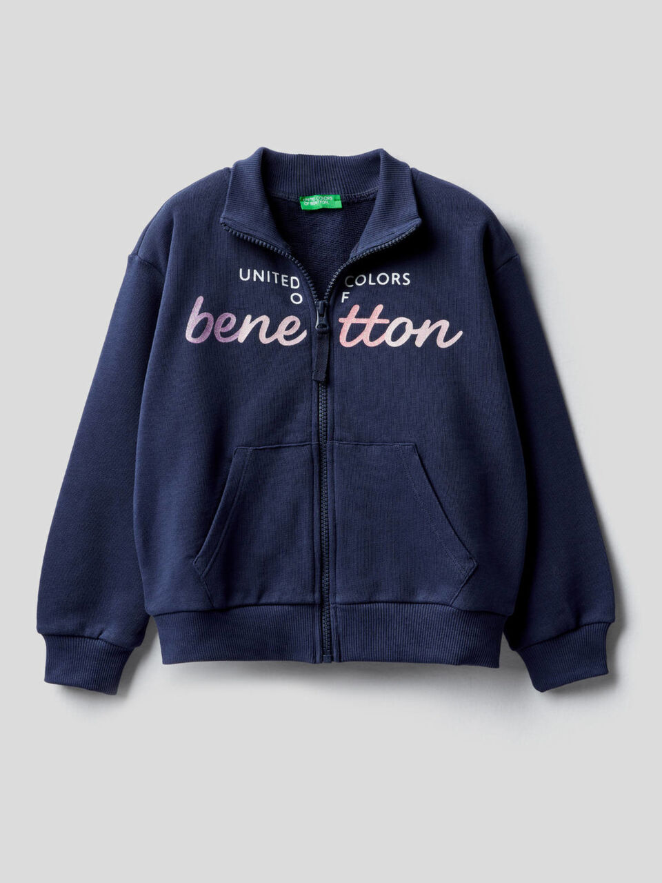 Sweat zippé en 100% coton image number 1