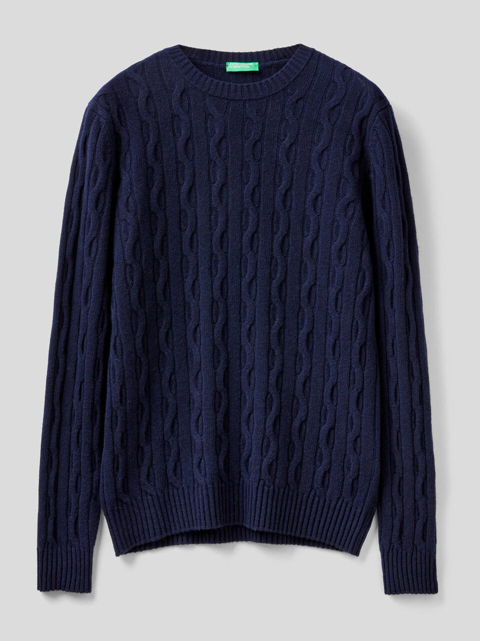 Pullover aus einer Wollmischung mit Flechtmuster image number 1